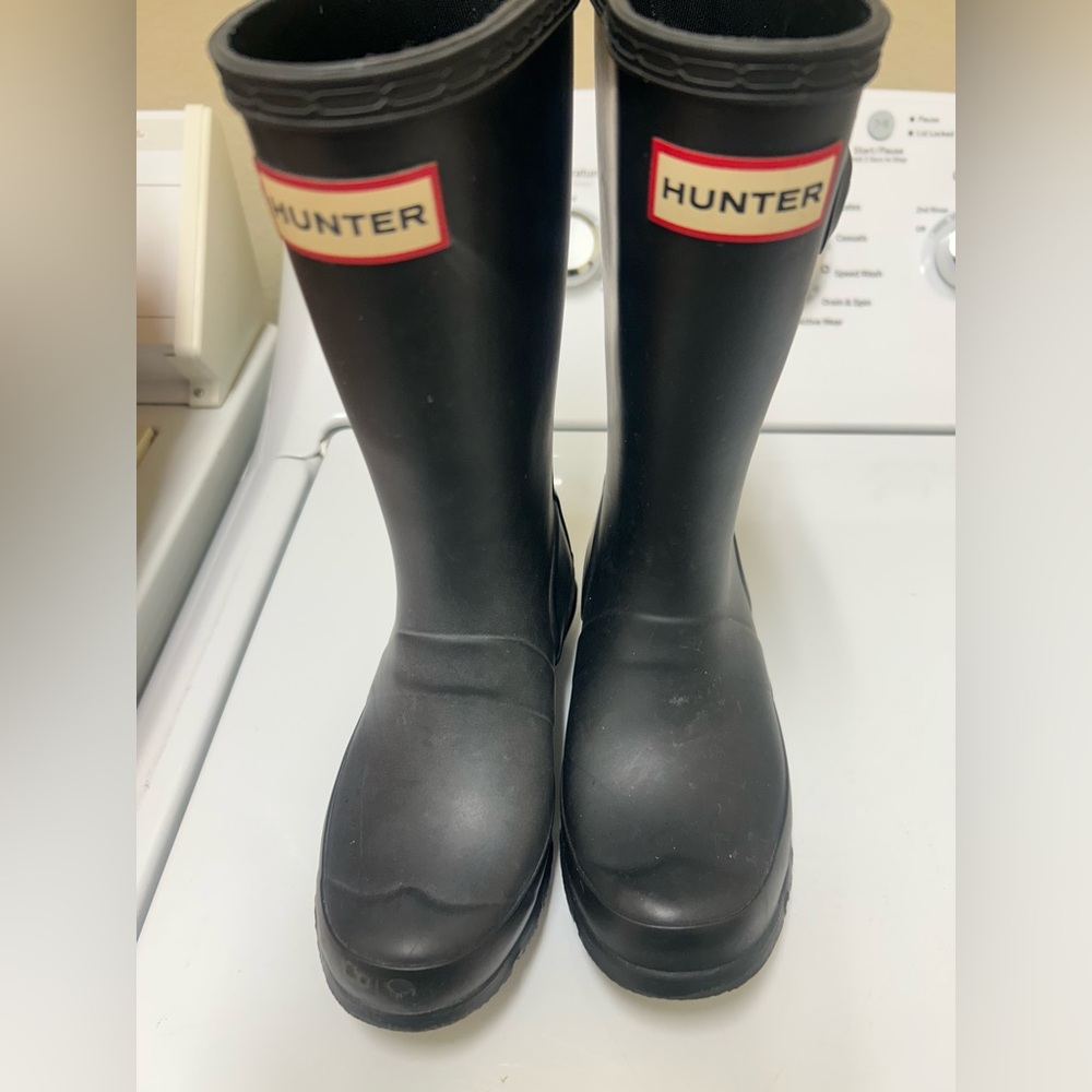 Hunter Classic Black Waterproof Boots for kids